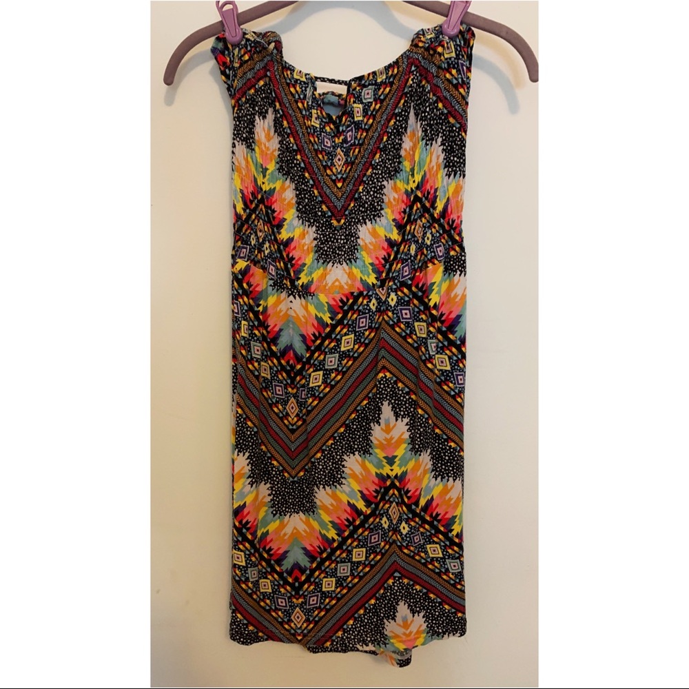 Ocean Drive Boho Geometric Mini Dress